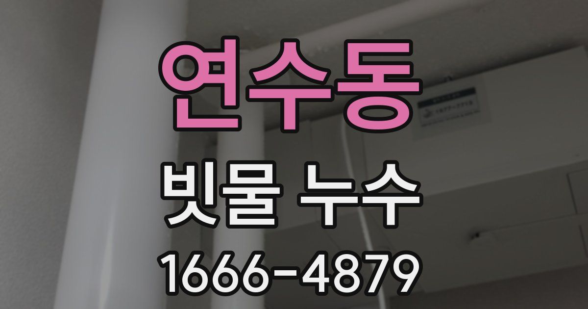 연수동 빗물 누수