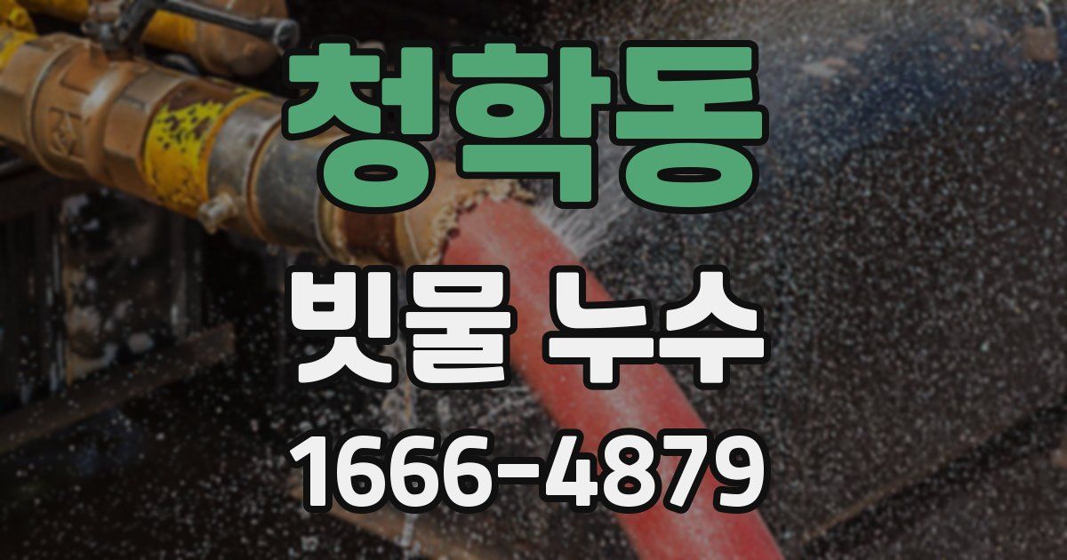 청학동 빗물 누수