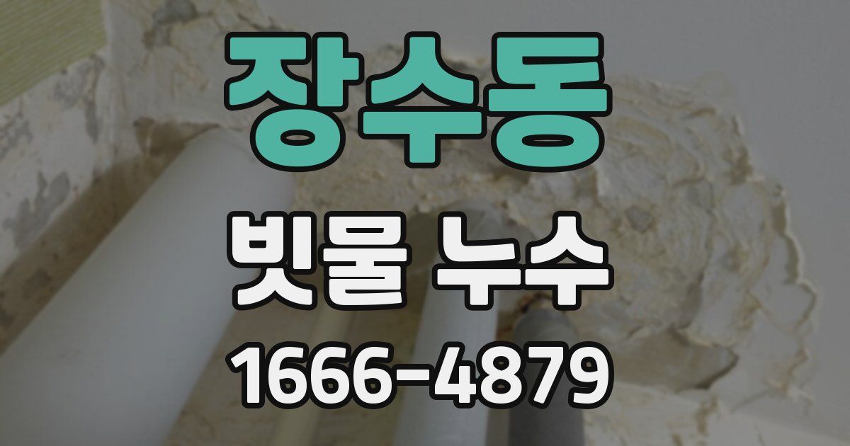 장수동 빗물 누수