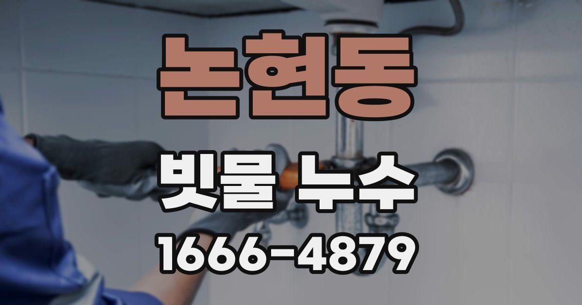 논현동 빗물 누수