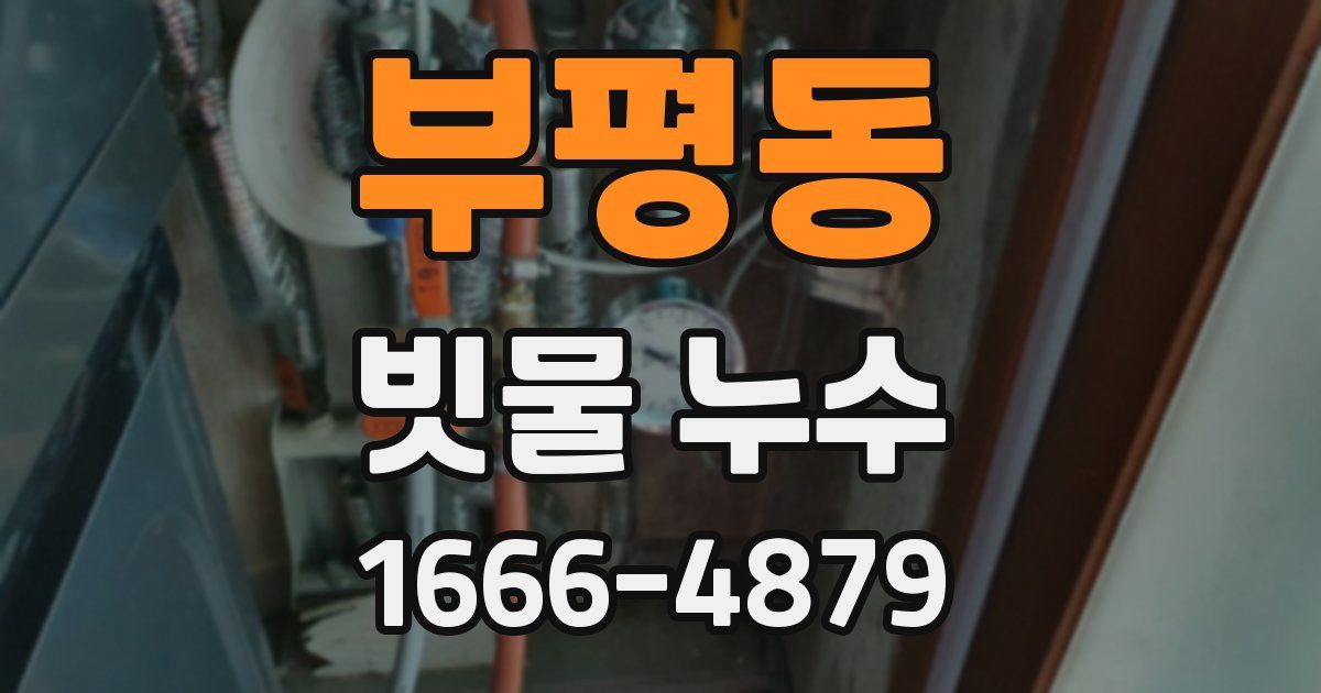 부평동 빗물 누수
