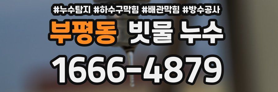 부평동 빗물 누수