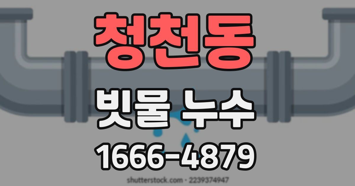 청천동 빗물 누수