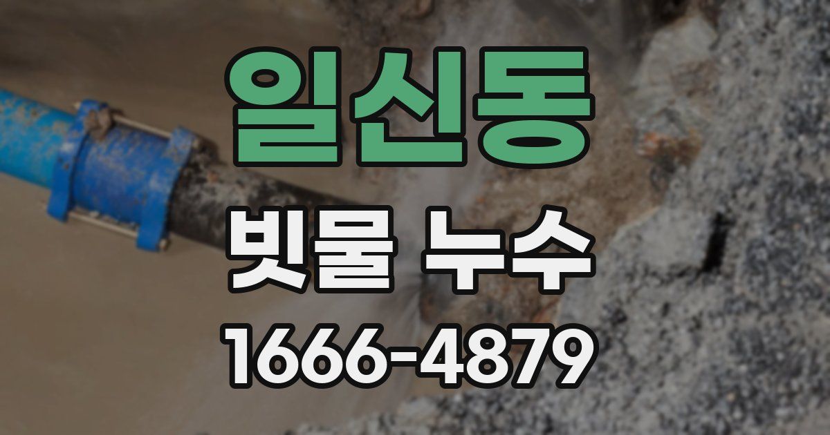일신동 빗물 누수