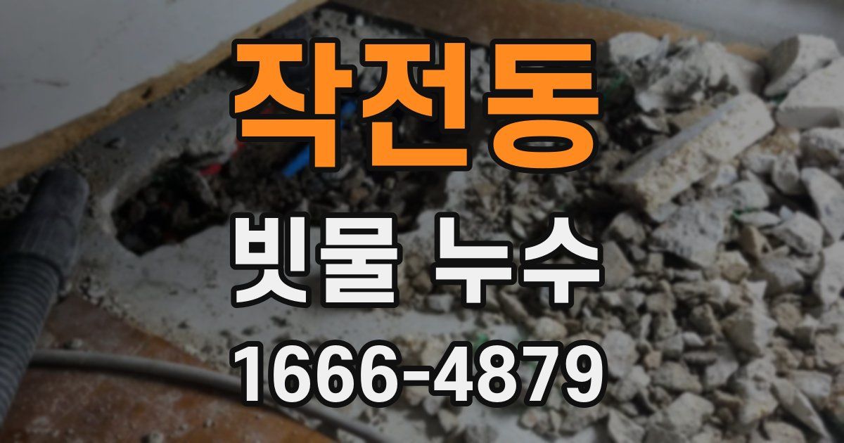 작전동 빗물 누수