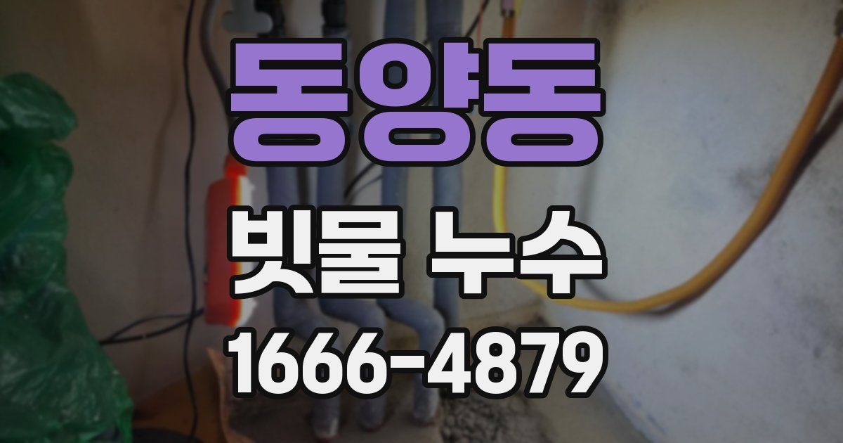동양동 빗물 누수