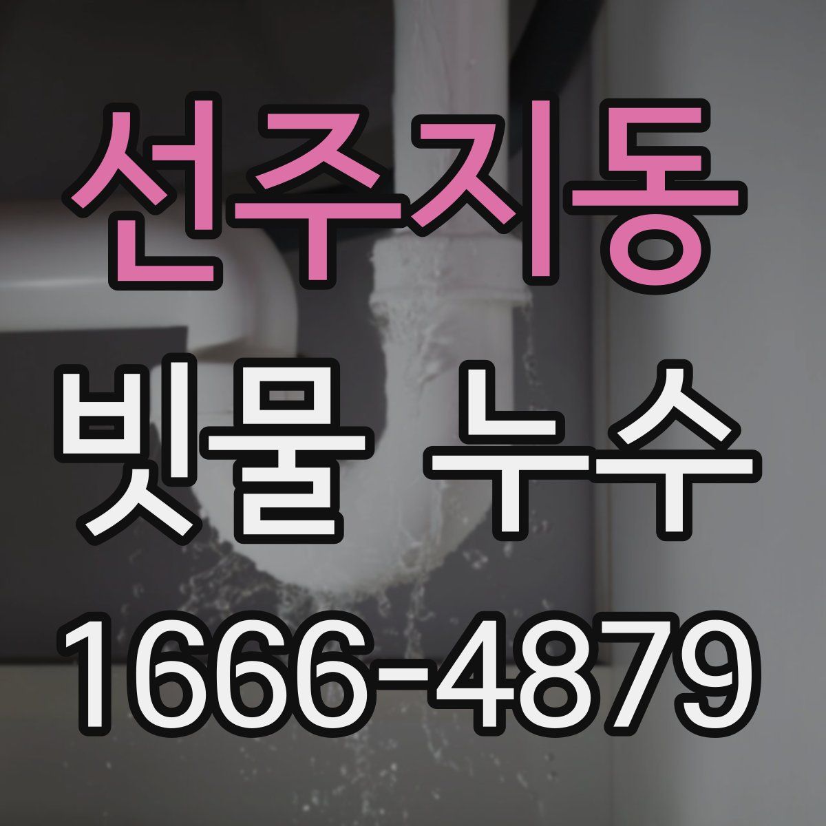 선주지동 빗물 누수