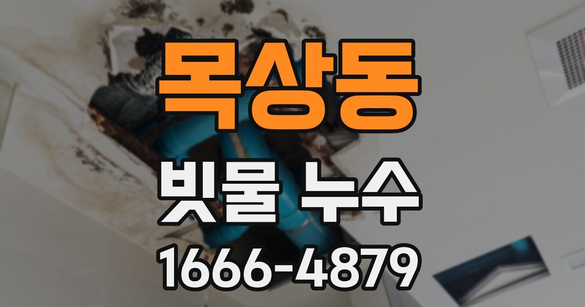목상동 빗물 누수