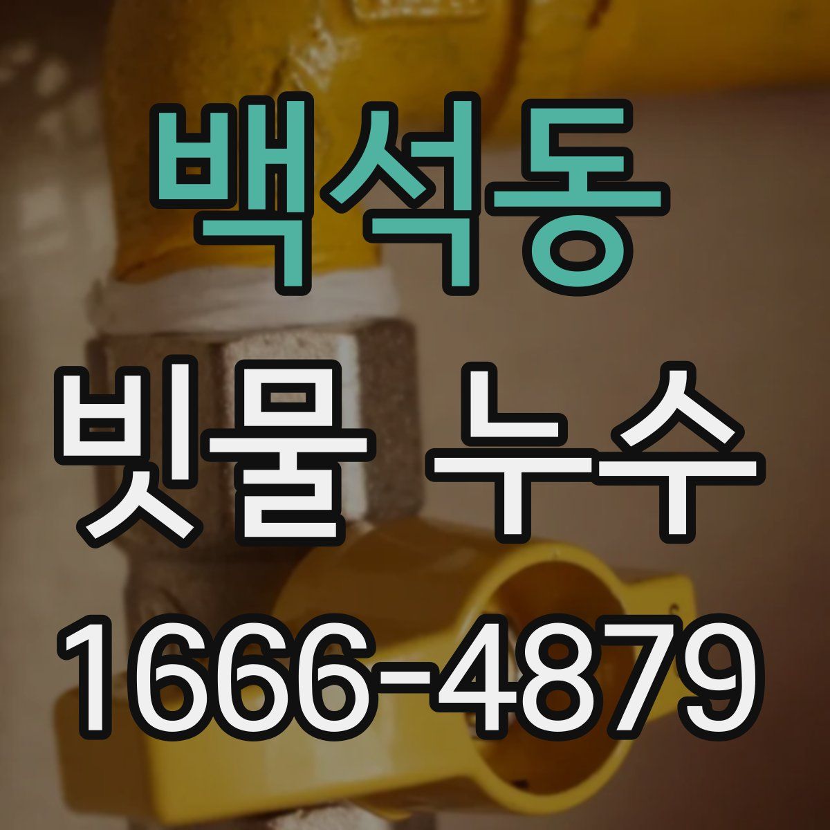 백석동 빗물 누수