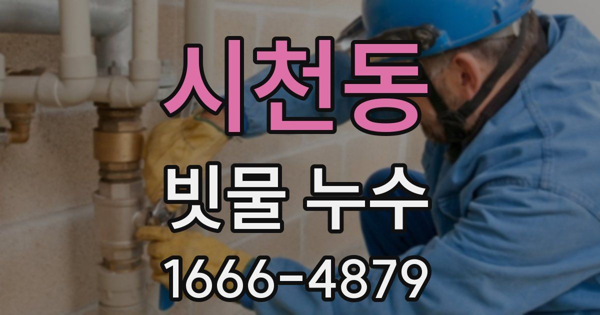 시천동 빗물 누수