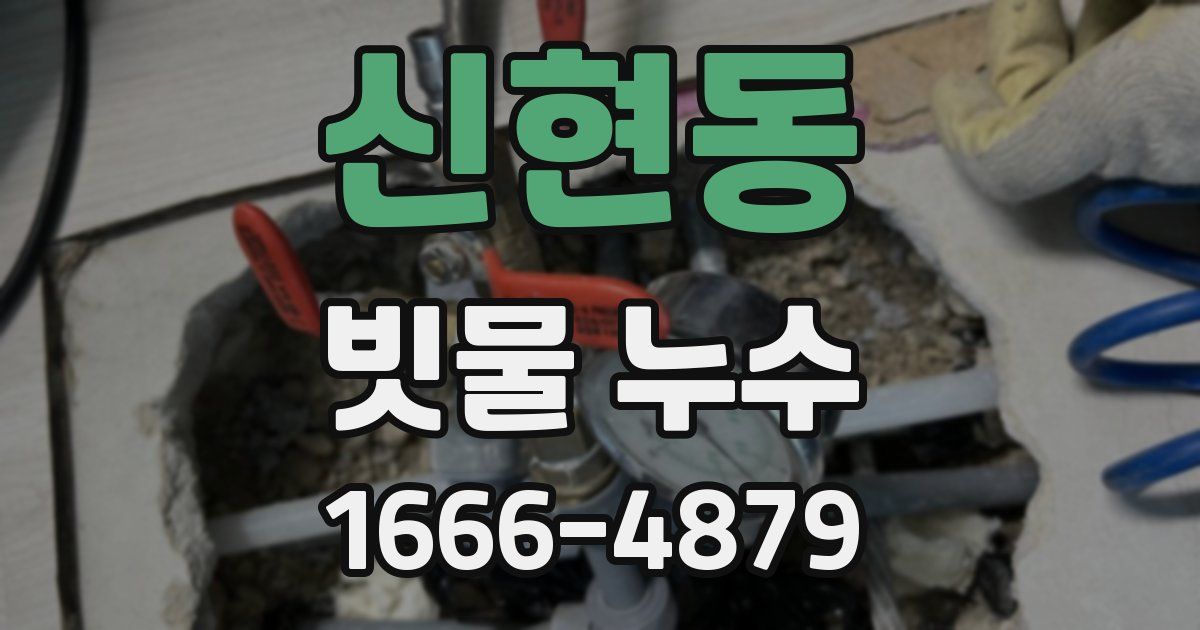 신현동 빗물 누수