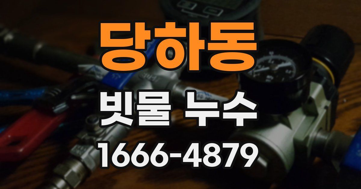당하동 빗물 누수