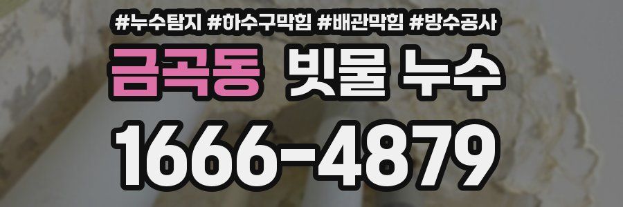 금곡동 빗물 누수