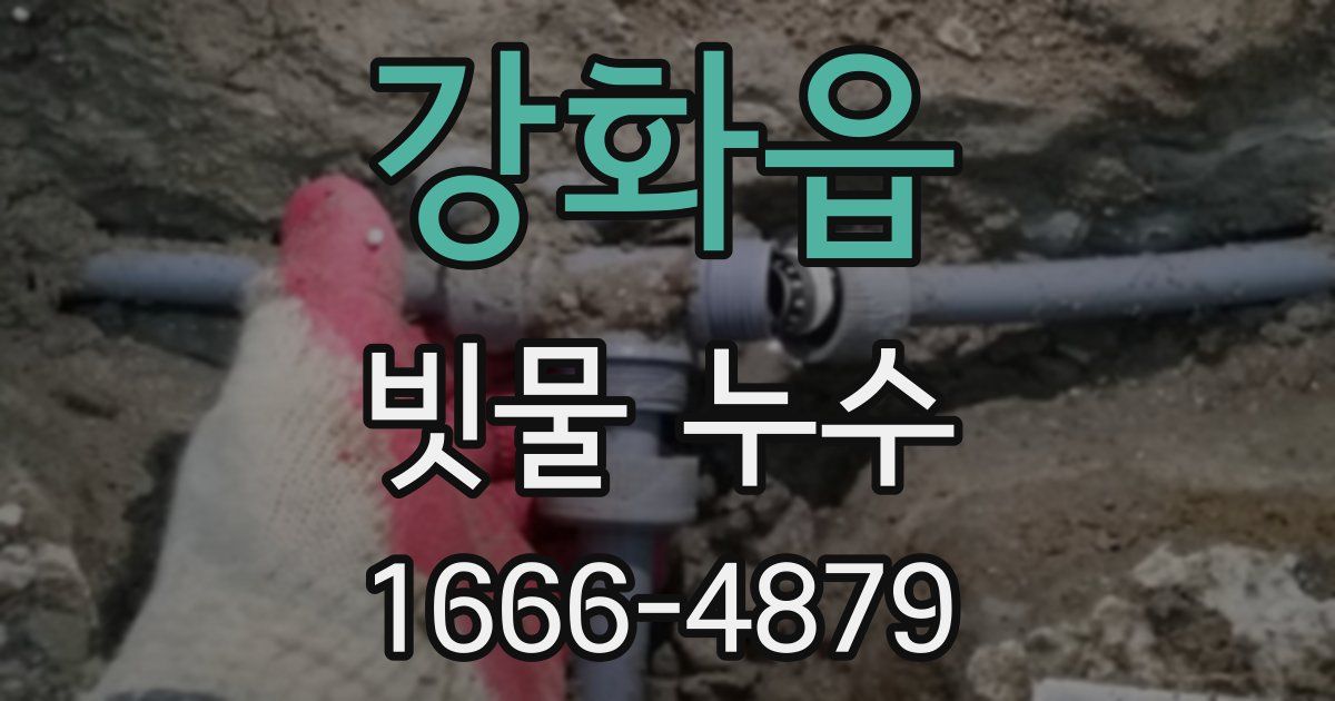 강화읍 빗물 누수