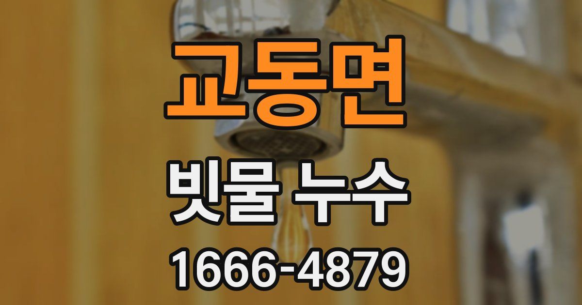 교동면 빗물 누수