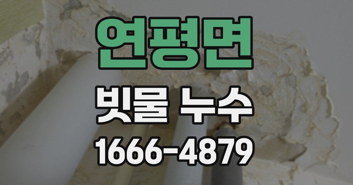 연평면 빗물 누수