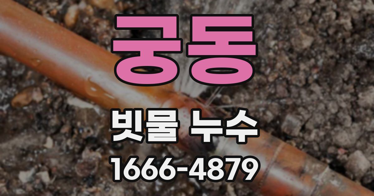 궁동 빗물 누수