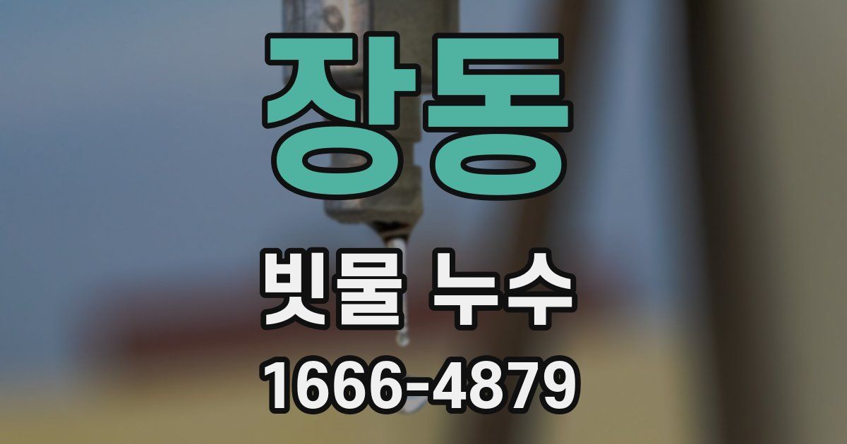 장동 빗물 누수