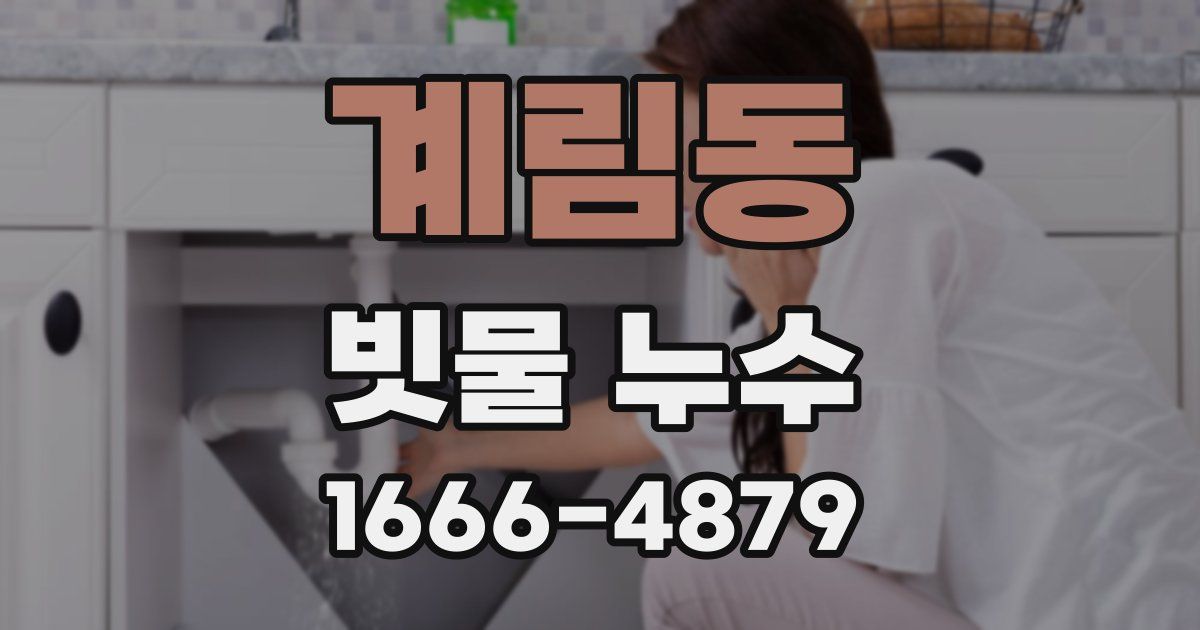 계림동 빗물 누수
