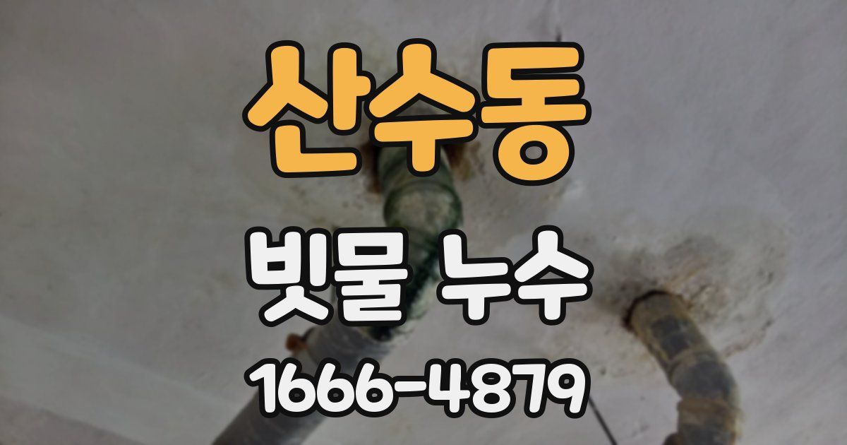 산수동 빗물 누수