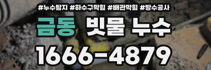 금동 빗물 누수
