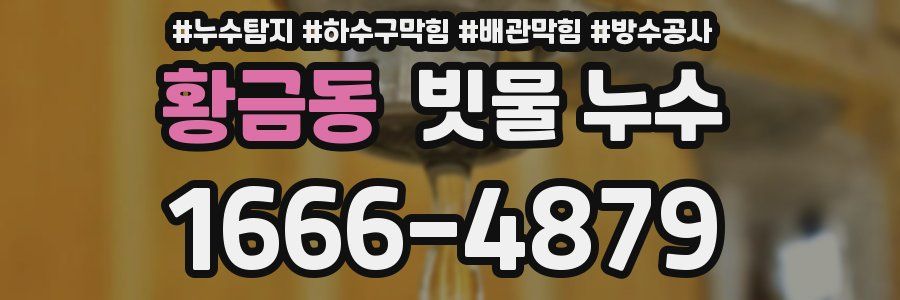 황금동 빗물 누수