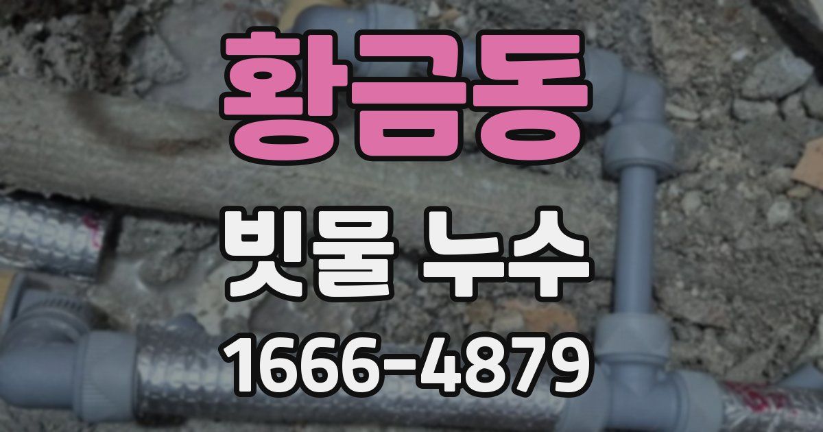황금동 빗물 누수