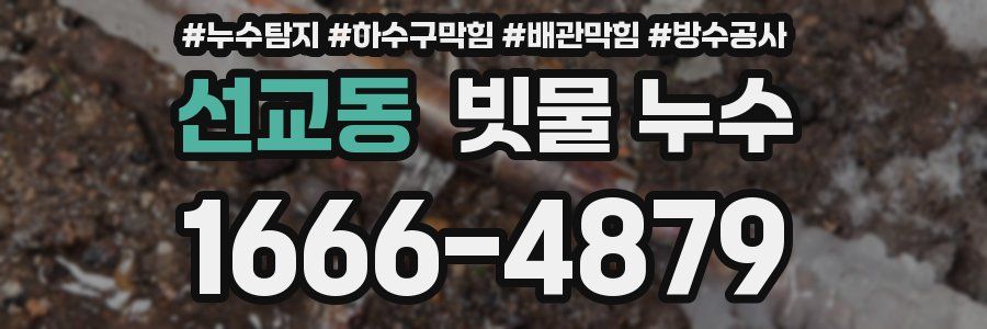 선교동 빗물 누수