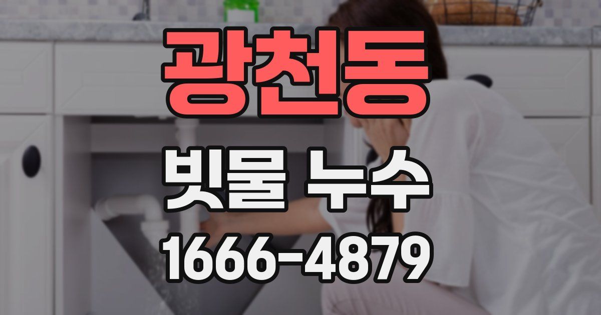 광천동 빗물 누수