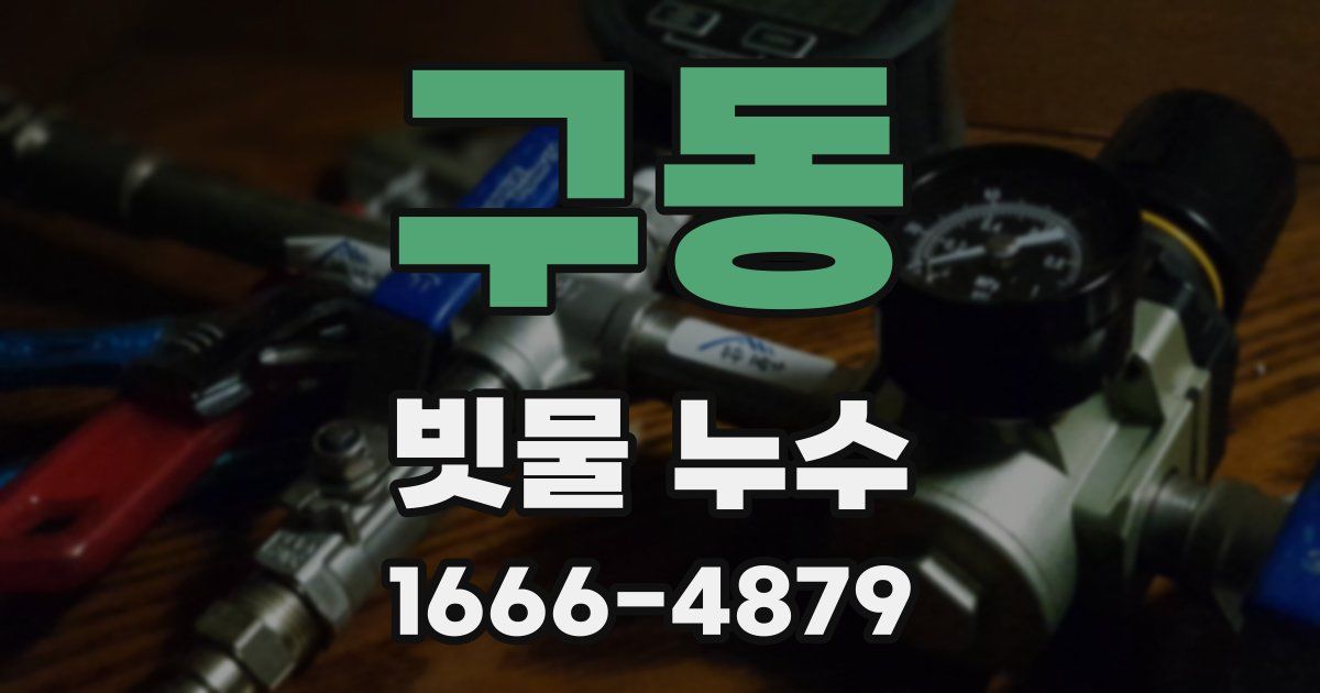 구동 빗물 누수