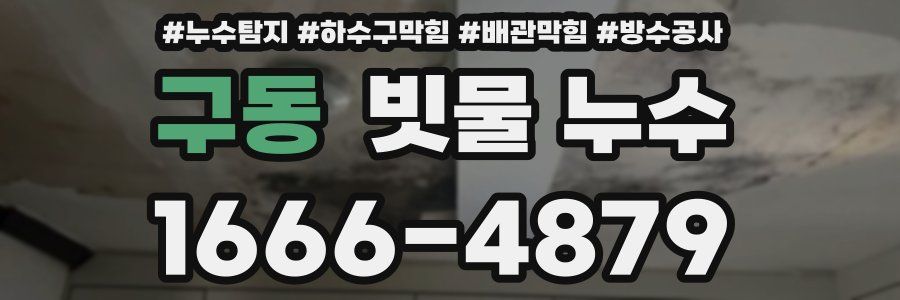 구동 빗물 누수