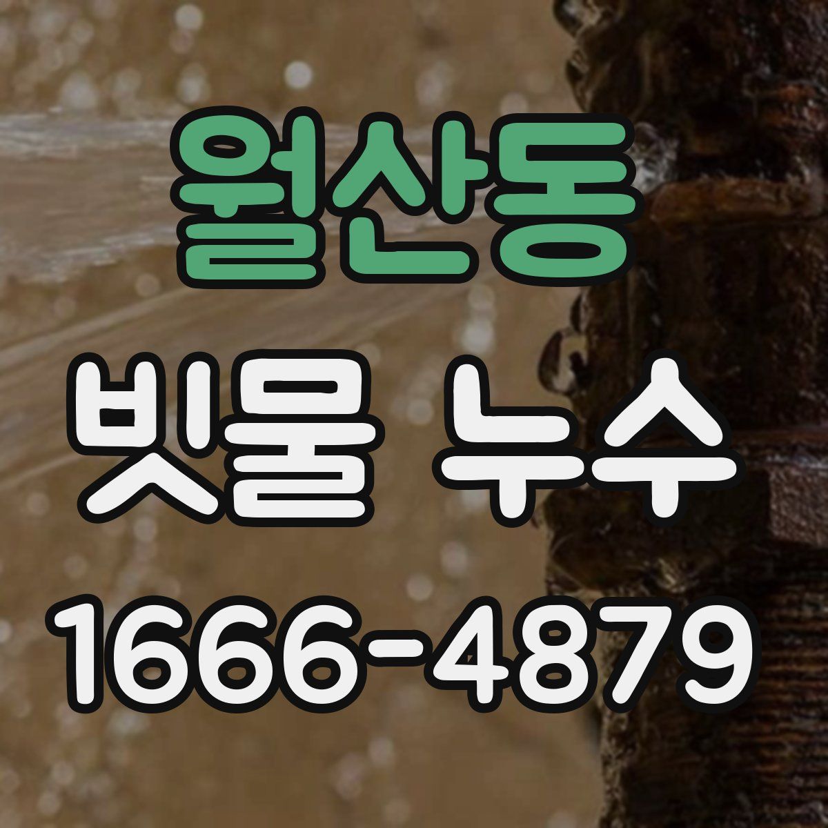 월산동 빗물 누수