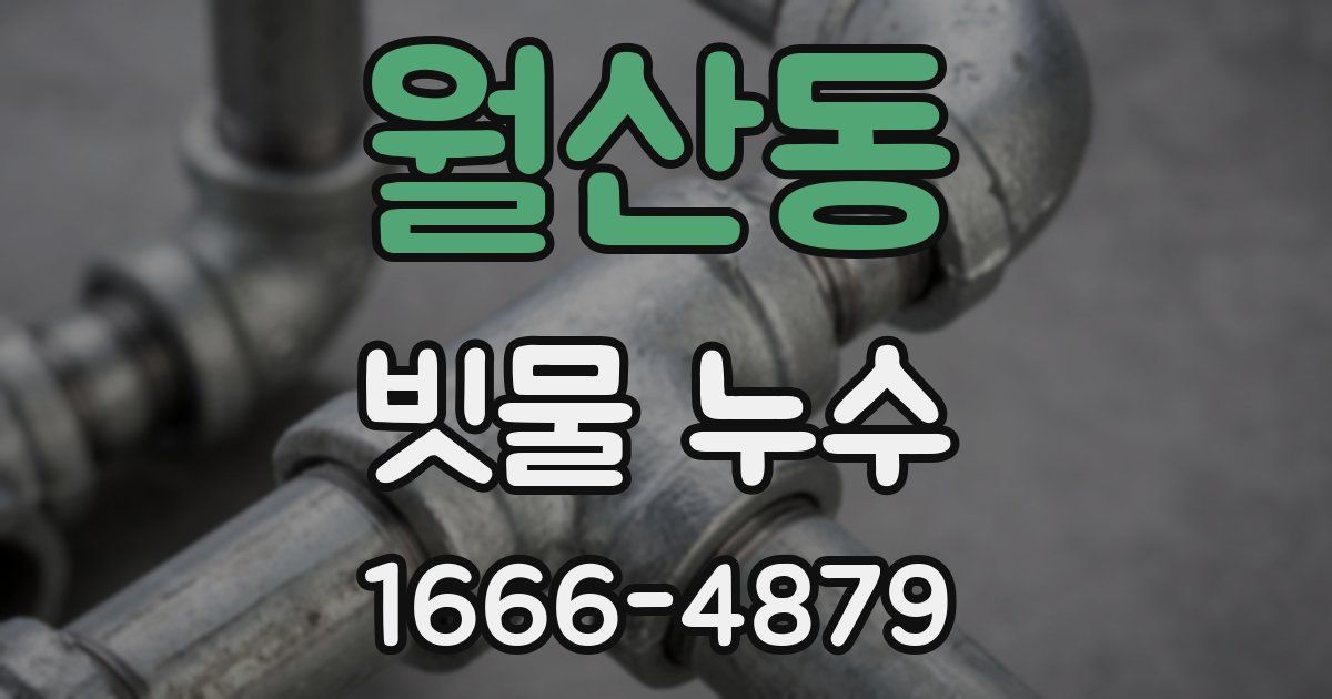 월산동 빗물 누수