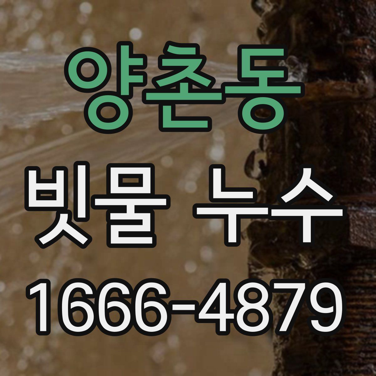 양촌동 빗물 누수