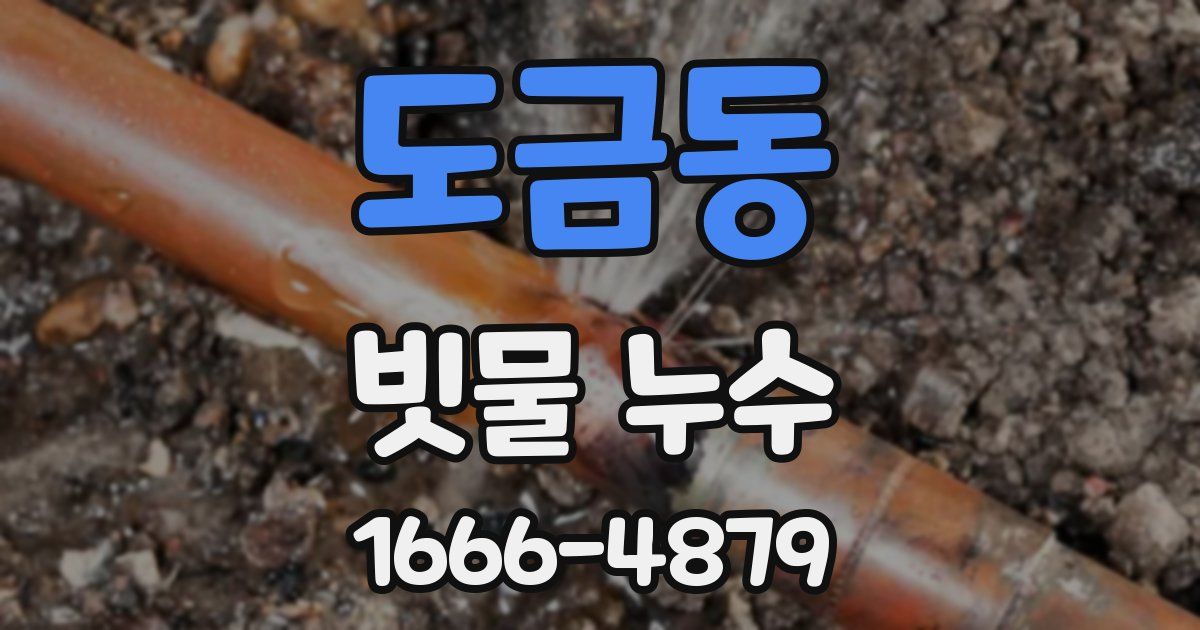 도금동 빗물 누수