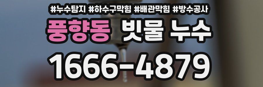 풍향동 빗물 누수