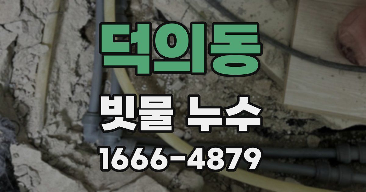 덕의동 빗물 누수