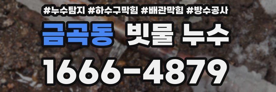 금곡동 빗물 누수