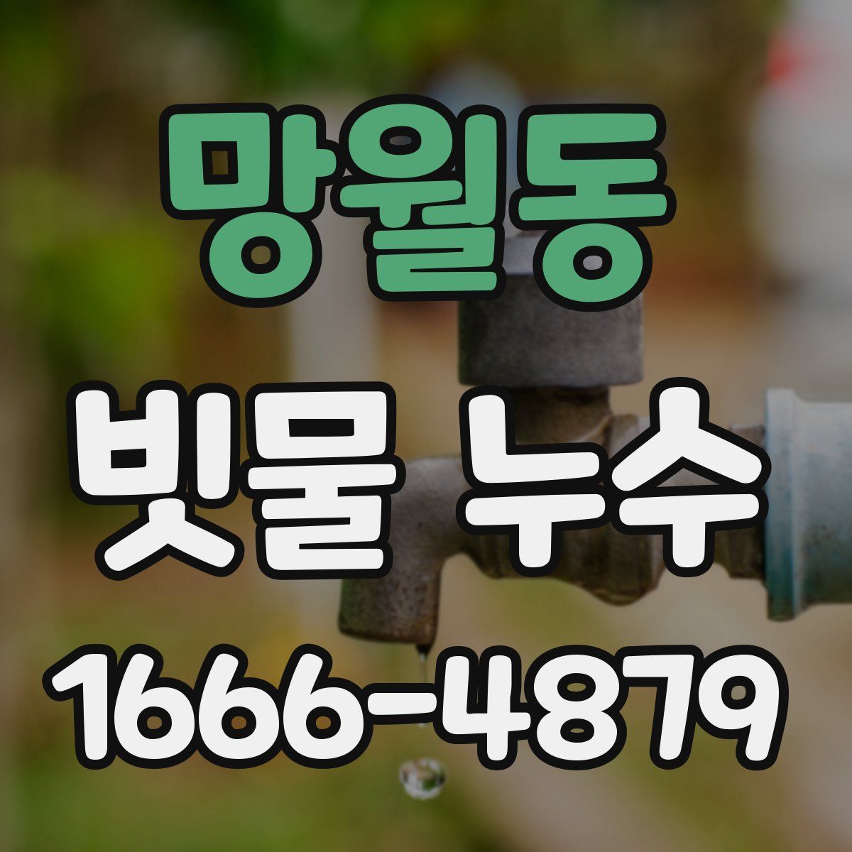 망월동 빗물 누수