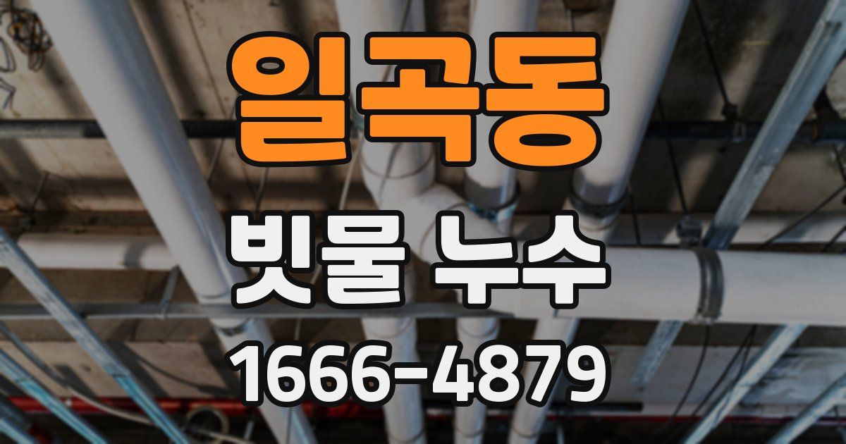 일곡동 빗물 누수