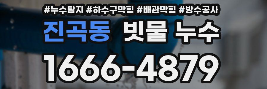 진곡동 빗물 누수