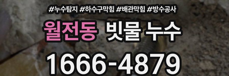 월전동 빗물 누수