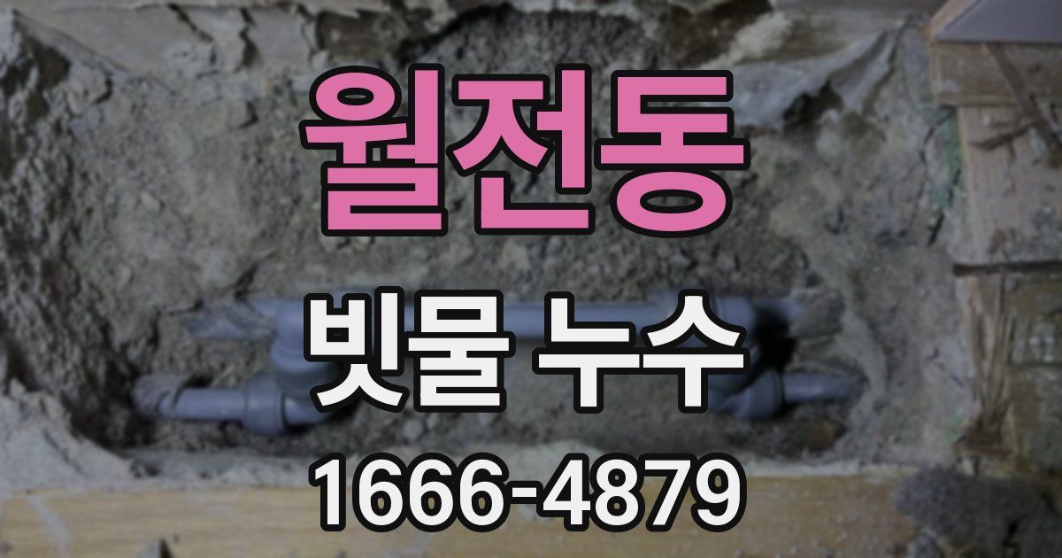 월전동 빗물 누수