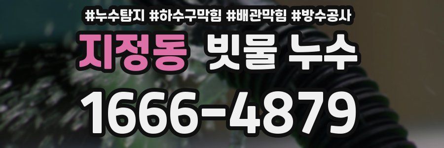 지정동 빗물 누수