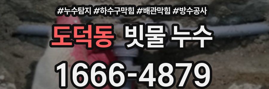 도덕동 빗물 누수