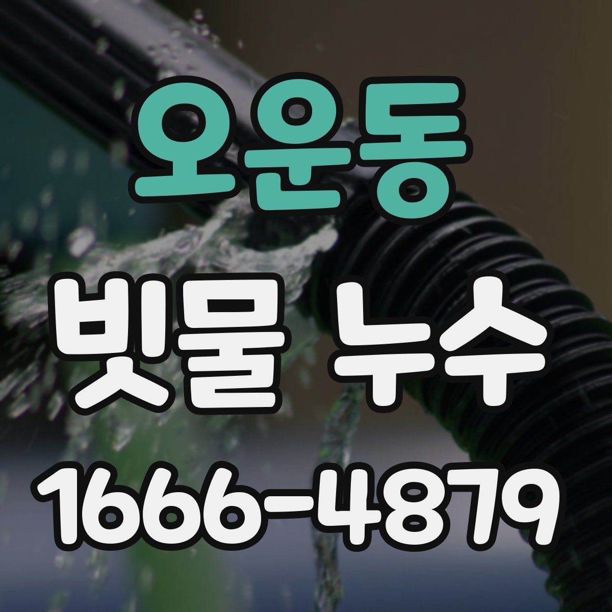 오운동 빗물 누수
