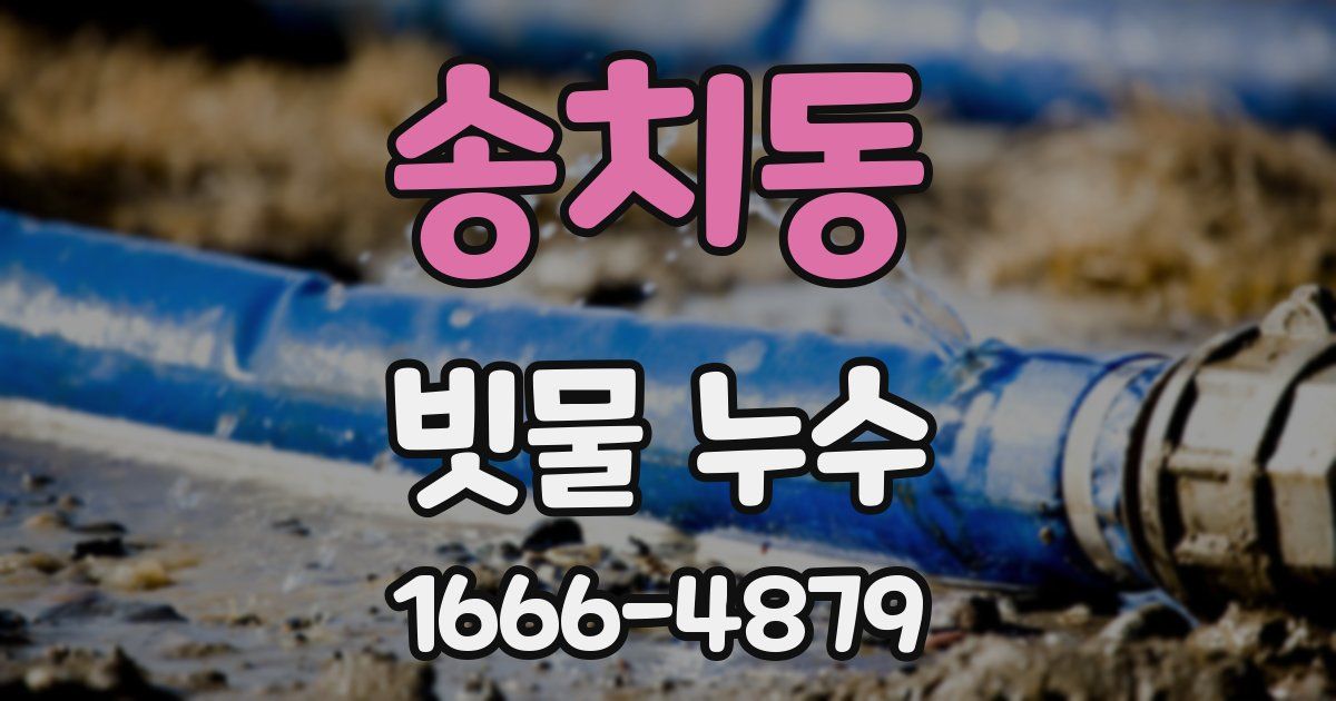 송치동 빗물 누수