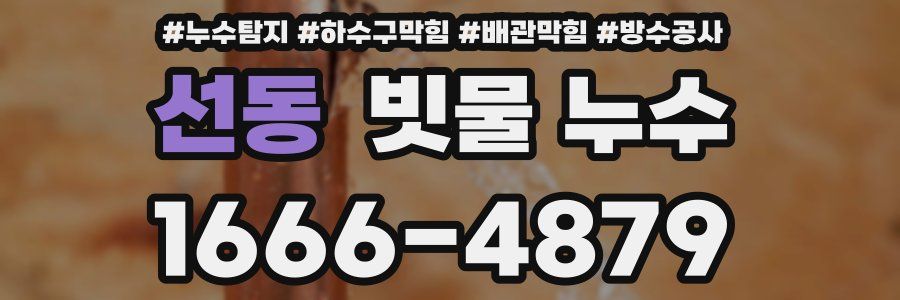 선동 빗물 누수
