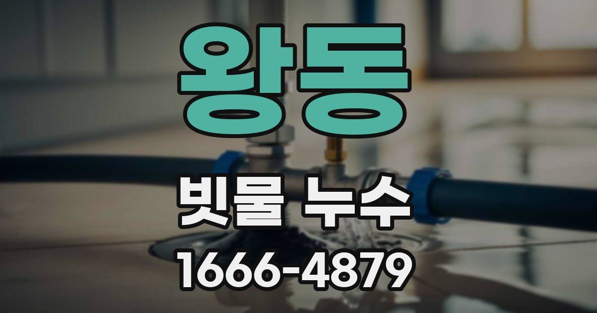 왕동 빗물 누수