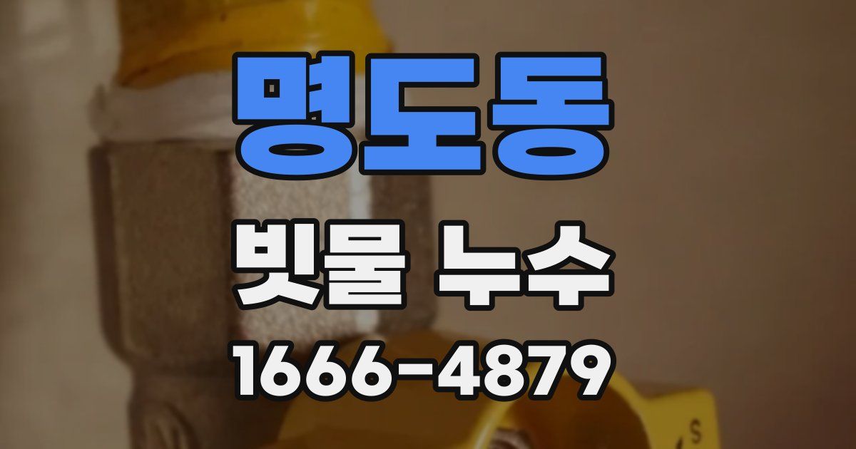 명도동 빗물 누수